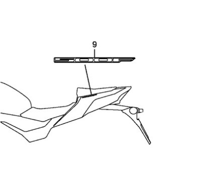 Autocollant Carénage Arrière Honda CB500F 2016 2017 2018