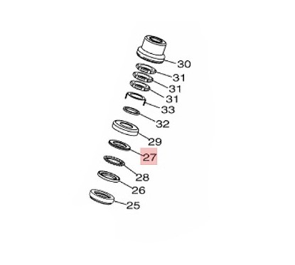 Support Roulement à Billes Supérieur Yamaha NMAX