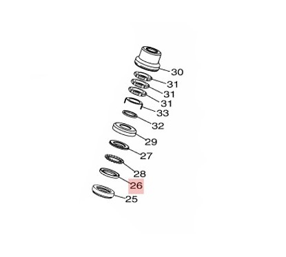 Support Roulement à Billes Supérieur Yamaha NMAX