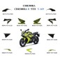 Kit Autocollant Jaune Lemon Ice 2017 Honda CBR300R