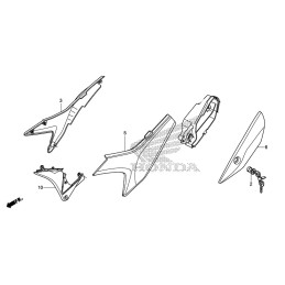 Carénage inférieur gauche Honda CRF 250L 2017 2018 2019