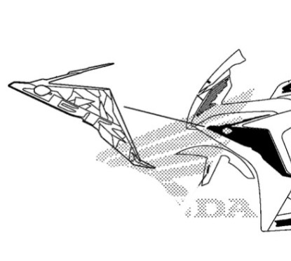 Stickers Carenage Avant Gauche Honda CBR 650F 2016