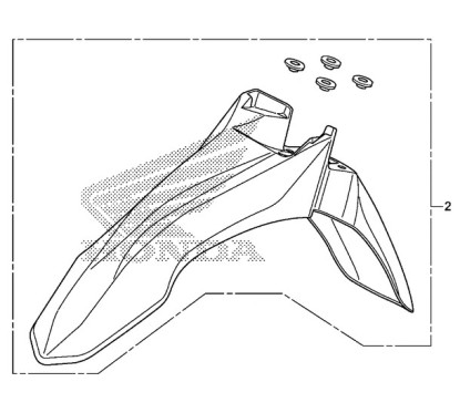 Front Fender Honda CRF 250L 250M