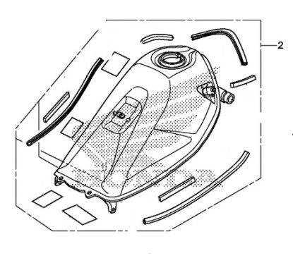 Reservoir Essence Honda CRF 250L 250M