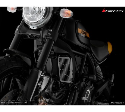 Stainless Oil Cooler Guard Bikers Ducati Scrambler