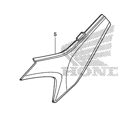 Carénage Arrière Gauche Honda CRF 250L 250M