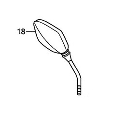 Rétroviseur droit Honda CRF 250L RALLY