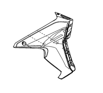 Shroud Front Left Honda CRF 250L RALLY 2017 2018 2019