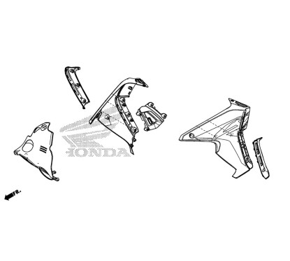 Couvre Arrière Reserve Honda CRF 250L RALLY 2017 2018 2019