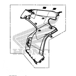 Cover Right Middle Honda CRF 250L RALLY