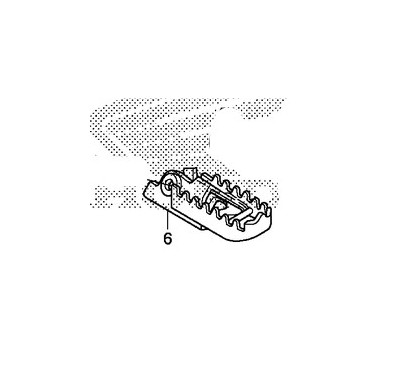 Step driver left Honda CRF 250L 250M