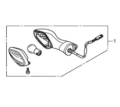 Front Right Winker Honda CRF 250L 250M