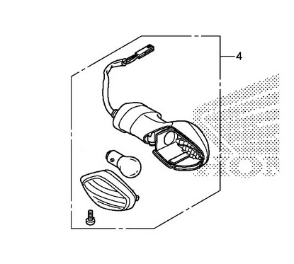 Clignotant Avant Gauche Honda CRF 250L 250M
