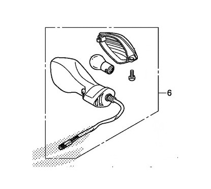 Rear Right Winker Honda CRF 250L 250M