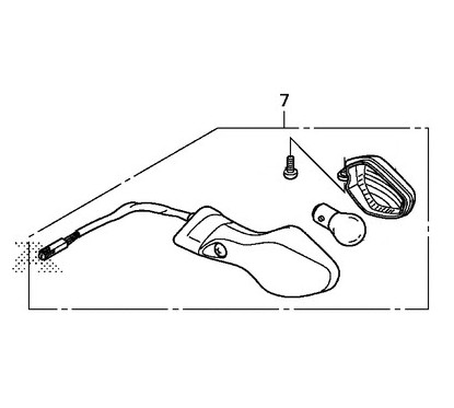 Rear Left Winker Honda CRF 250L 250M