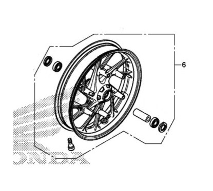 Front Wheel Honda CB650F 2017 2018