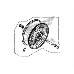 Rear Wheel BLACK Honda CB650F 2017 2018
