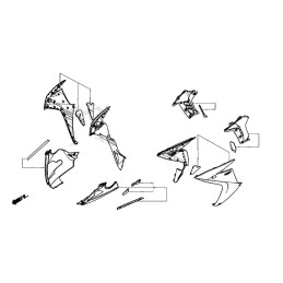 Carénage Inférieur Droit Honda CBR650F 2017 2018