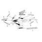 Autocollant Carénage Arrière Droit Honda CBR650F 2017 2018