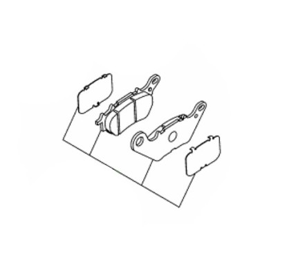 Rear Brake Pads Yamaha XMAX 300