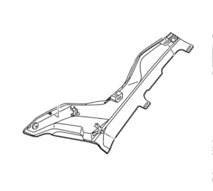 Couvre Central Droit Yamaha YZF R15 2017 2018 2019 2020