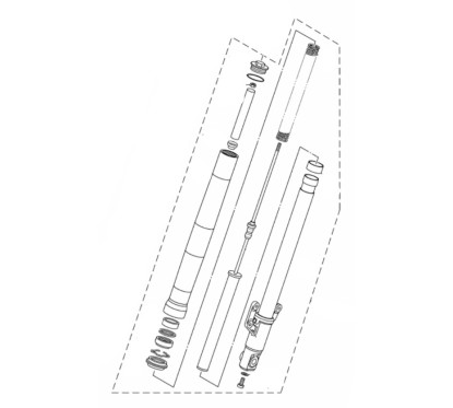 Front Fork Left Yamaha YZF R15 2017 2018 2019 2020