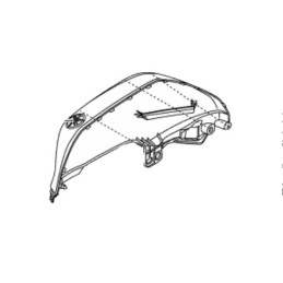 Couvre Reservoir Droit Yamaha YZF R15 2017 2018 2019 2020