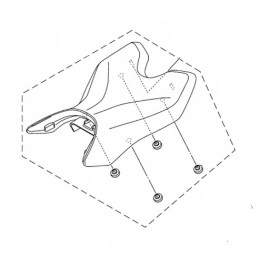 Selle Conducteur Yamaha YZF R15 2017 2018 2019 2020