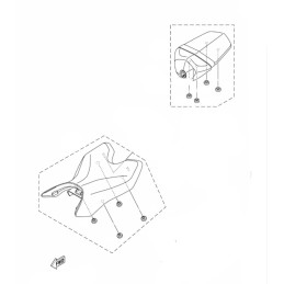 Selle Conducteur Yamaha YZF R15 2017 2018 2019 2020