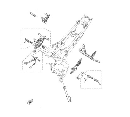 Vis Embout Repose Pied Avant Yamaha YZF R15 / R15M 2017/2023