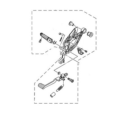 Front Right Step Assembly Yamaha YZF R15 2017 2018 2019 2020