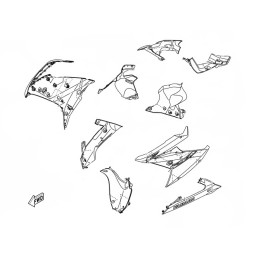 Carénage Avant Droit Yamaha YZF R15 2017 2018 2019 2020