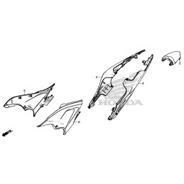 Rear Cowling Right Honda CB500F