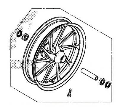 Front Wheel Honda CMX500 Rebel