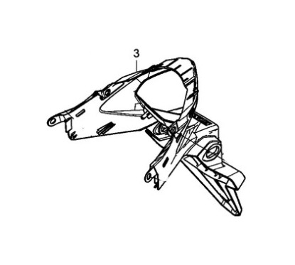 Garde Boue Arrière Carénage Feux Honda CB500F