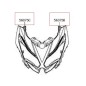 Set Mark Front Cowling Kawasaki Versys 650 2017