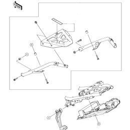 Support Top Case Kawasaki NINJA 650