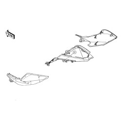 Carénage Arrière Gauche Kawasaki NINJA 400