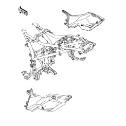 Cowling Rear Left Kawasaki Versys X-300