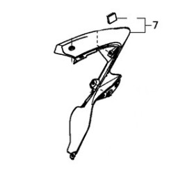 Carénage Intérieur Flanc Avant Gauche Honda CB500F