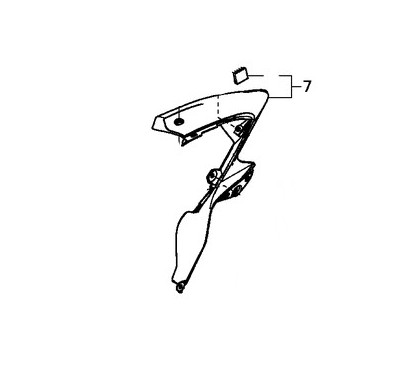 Carénage Intérieur Flanc Avant Gauche Honda CB500F