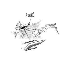 Mark Left Wing Honda CB500F