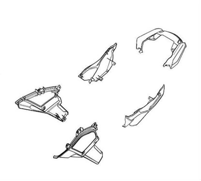 Rear Cover Center Honda CB300R 2018/2022