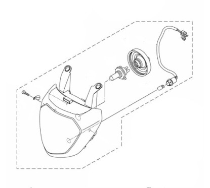 Headlight Yamaha MT-07