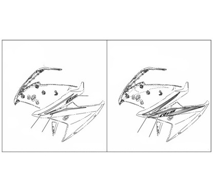 Marks Front Panel Left Side Yamaha YZF R15 2017 2018 2019 2020