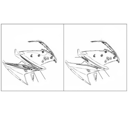 Autocollant Carénage Avant Droit Yamaha YZF R15 2017 2018 2019 2020