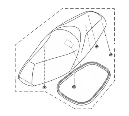 Double Seat Yamaha Tricity 125/150 2016/18