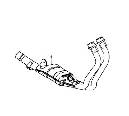 Pipe Exhaust Honda CB500F 2016 2017 2018