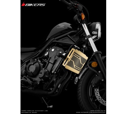 Grille Protection Radiateur Titane Stainless Bikers Honda CMX 300 Rebel