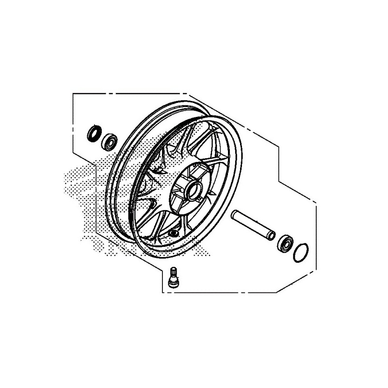 Rear Wheel Honda CMX 300 Rebel